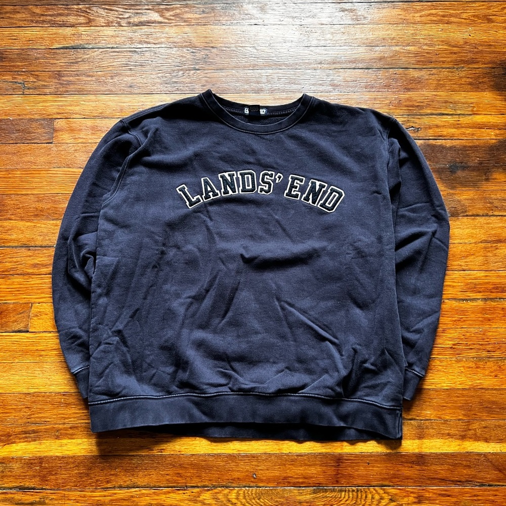 Lands' End Black Sweatshirt